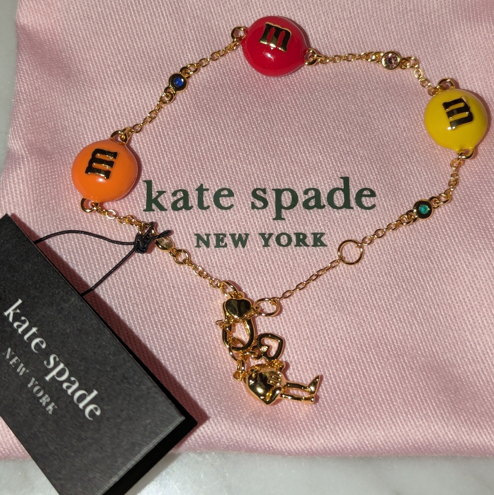 Kate Spade & M&M'S Gold Bracelet with Colorful Charms - Picture 4 of 16